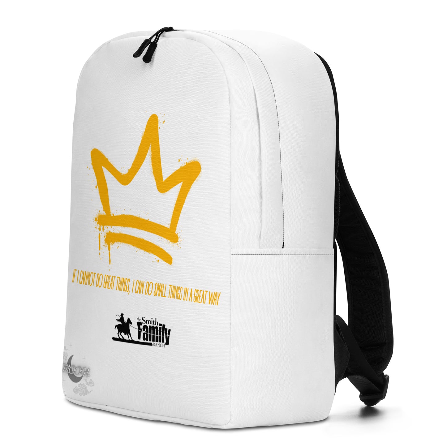 Backpack (White & Gold Crown)
