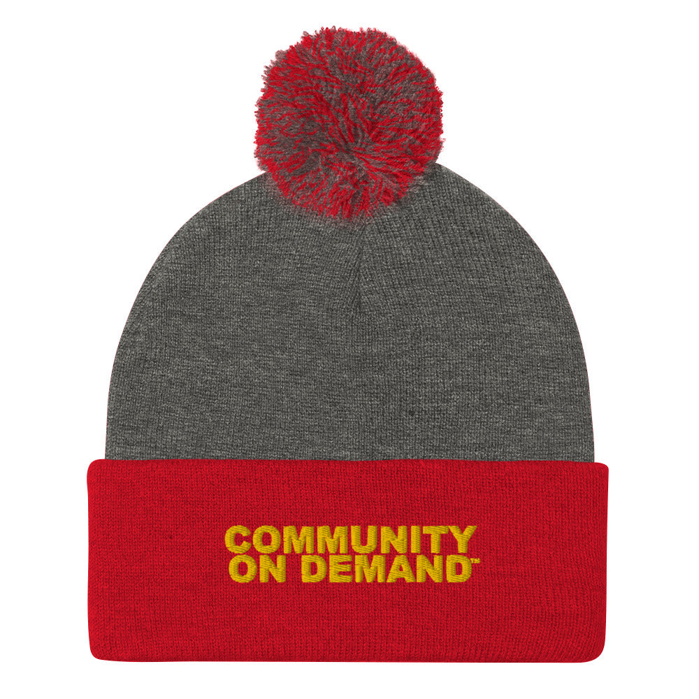 Community On Demand Pom-Pom Beanie