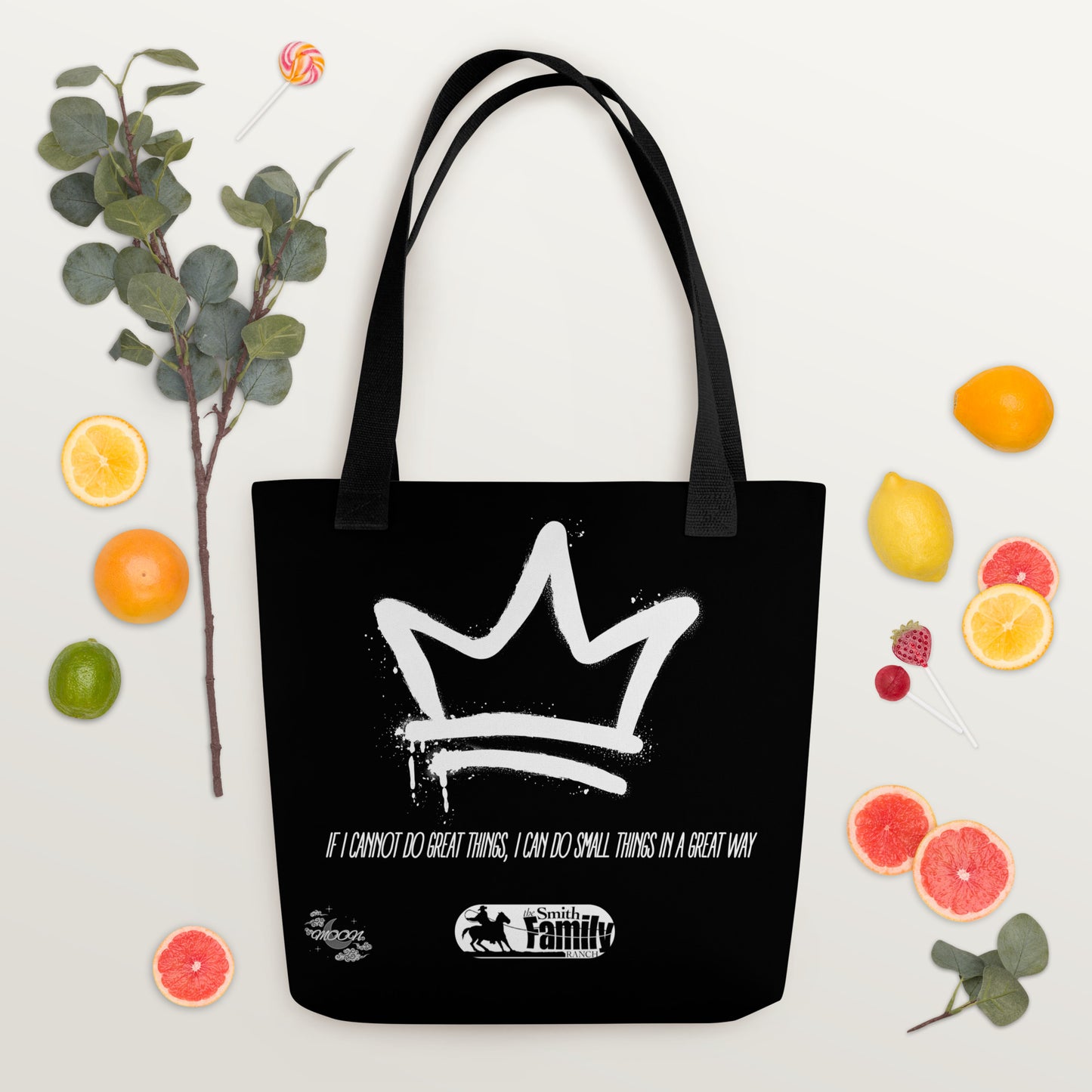 Tote bag (Black & White Crown)