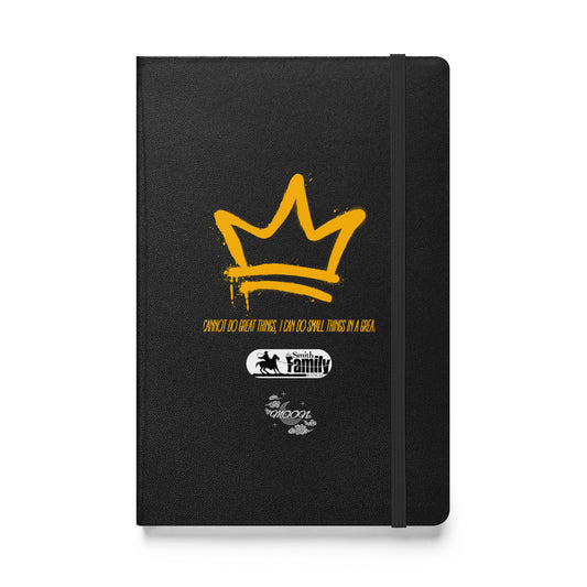 Hardcover bound notebook (Black & Gold Crown) (White & Gold Crown)