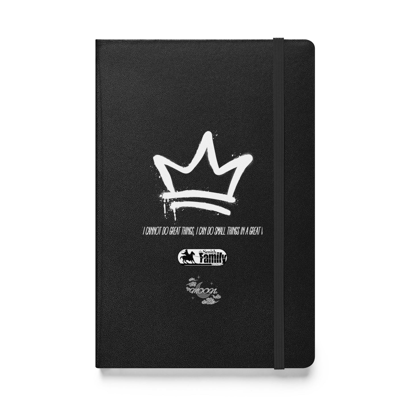 Hardcover bound notebook (Black & White Crown) (Gray & White Crown)