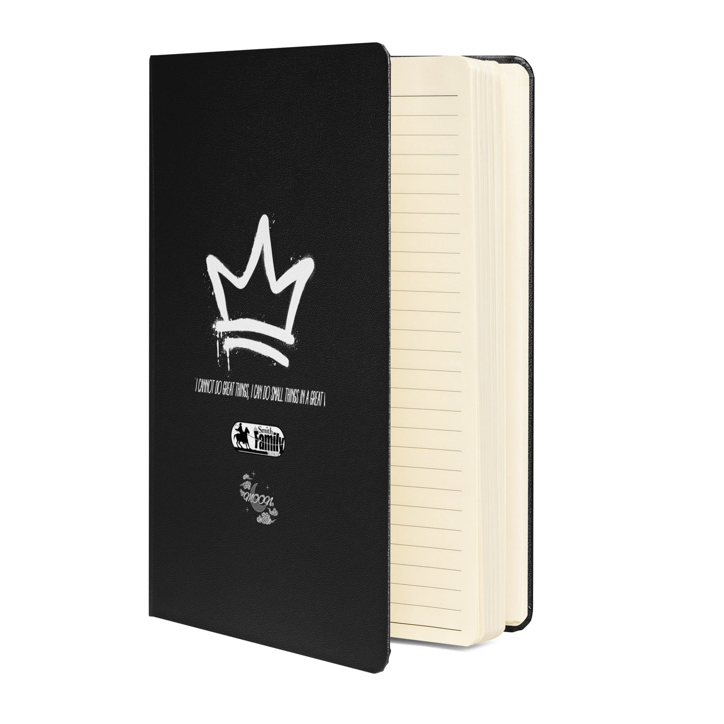 Hardcover bound notebook (Black & White Crown) (Gray & White Crown)