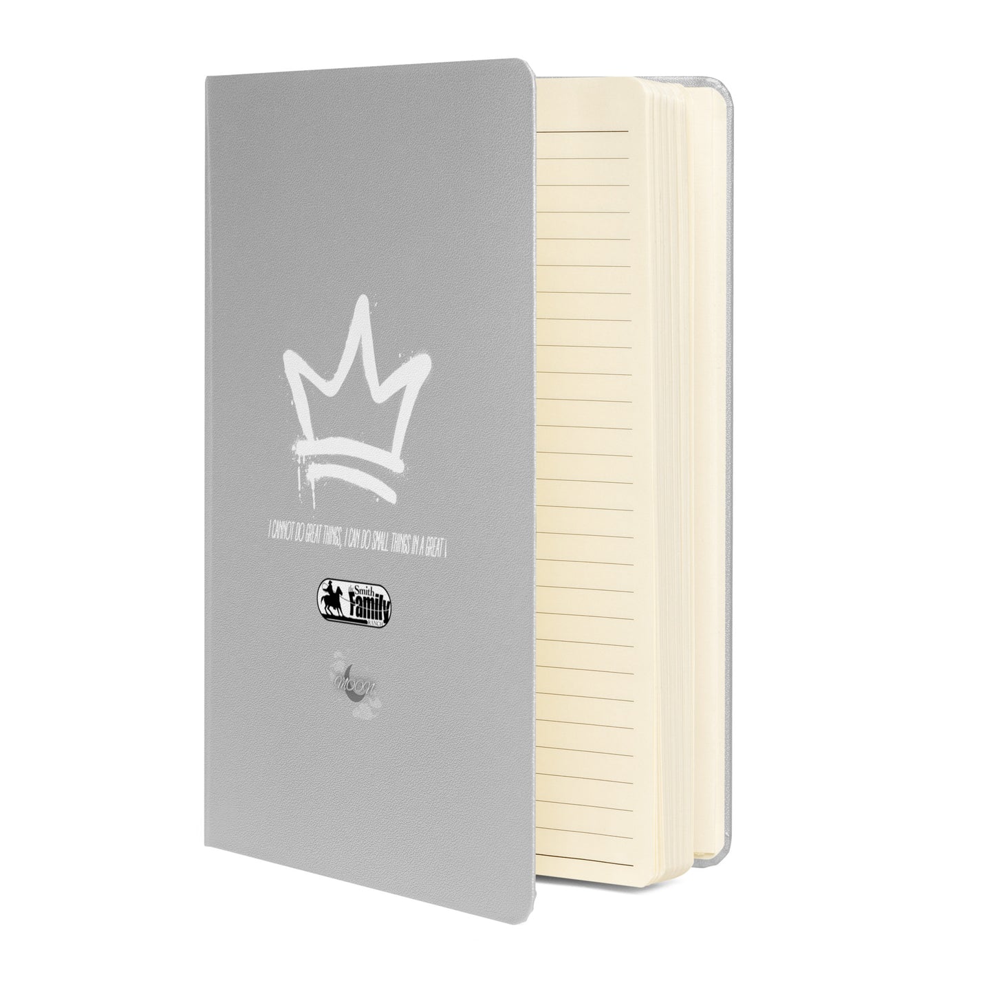 Hardcover bound notebook (Black & White Crown) (Gray & White Crown)