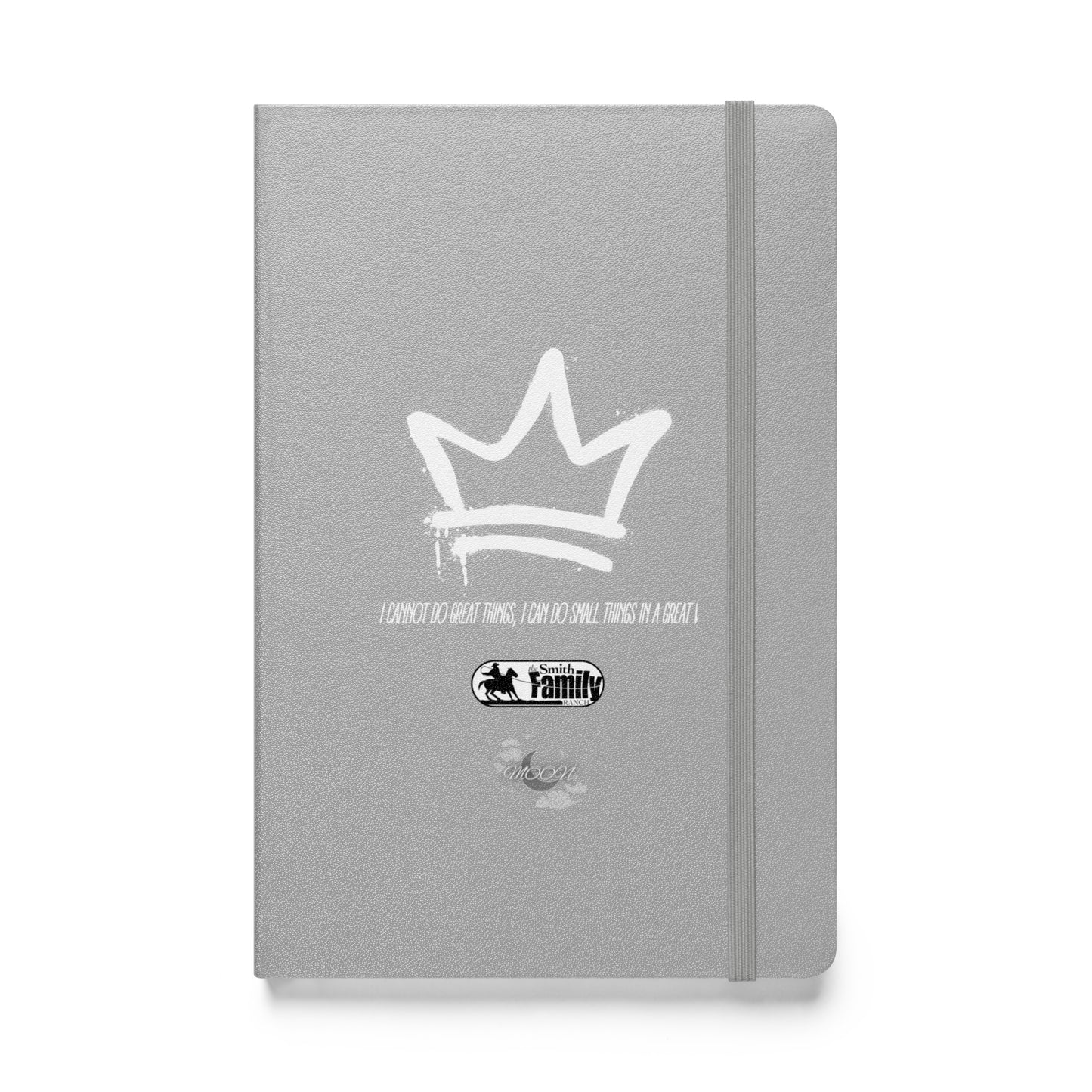 Hardcover bound notebook (Black & White Crown) (Gray & White Crown)