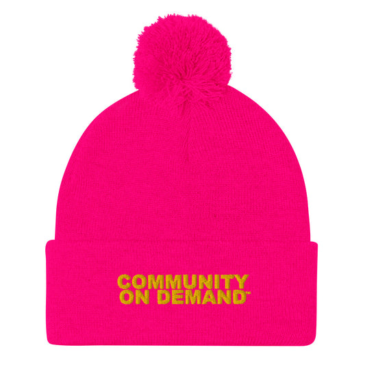 Community On Demand Pom-Pom Beanie