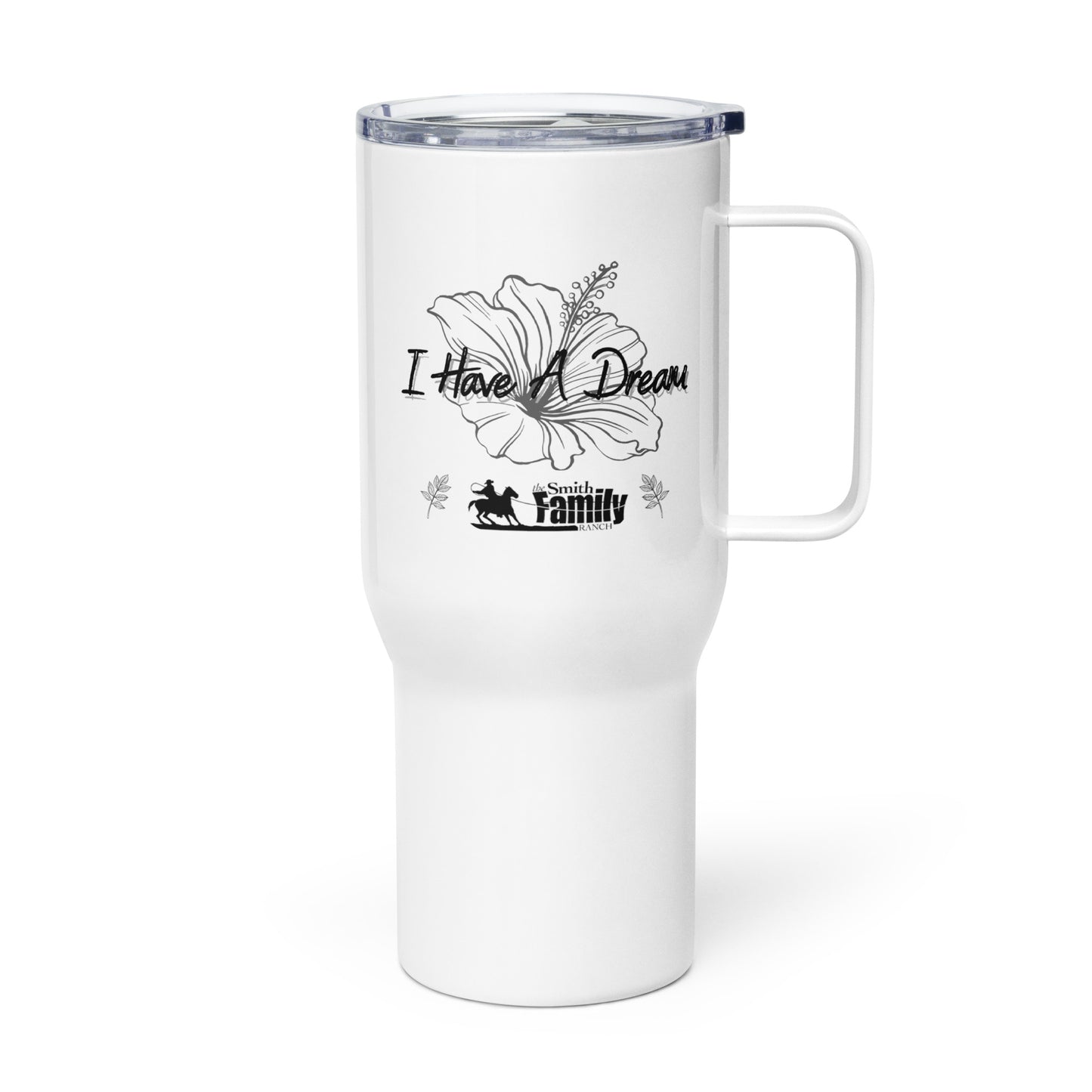 Travel mug (Black Flower)